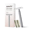 ZOMCHI Double Edge Safety Razor, Premium Metal Razor with 10 Blades, Eco-Friendly Razor in Noble Silver
