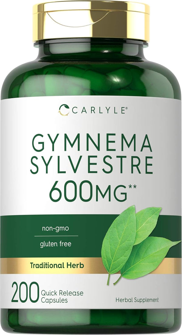 Carlyle Gymnema Sylvestre | 600mg | 200 Count - Non-GMO and Gluten Free Supplement