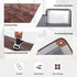 Toiletry Bag for Men - Water-Resistant Compact Travel Organizer for Hygiene, Shaving Kit, Chic Brown (PU Leather)
