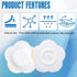SmallCat 50 Pack 2.36 2.36 Inch PCS Disposable Castor Oil Wrap, Organic Cotton Belly Button Patch Cover, x