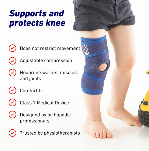 Neo G Kids Knee Support Child Open Patella Kids Knee Brace for Joint & Meniscus Pain, Osgood Schlatter, Strains