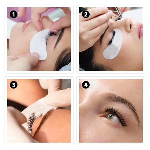 Vaincre 120 Pairs Hydrogel Eye Patches, Gel Eye Pads for Lash Extensions, Beauty Tools