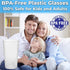 Restaurant Grade, BPA-Free 12oz Clear Plastic Cups 6pk, Durable Break Resistant Drinking Glasses for Cafe, Party