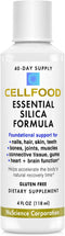 Cellfood Essential Silica Anti-Aging Formula, 4 fl oz - Supports Healthy Bones, Joints, Hair, Skin, Nails, Teeth