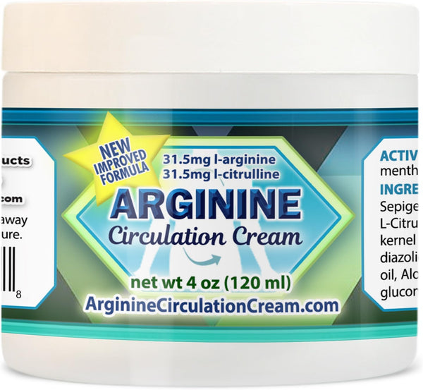 Whole Family Products Arginine Circulation Cream 4 oz - Menthol, L Arginine & L Citrulline