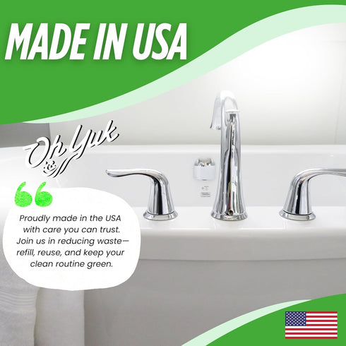 Oh Yuk Tub and Tile Cleaner All-in-One Spray for Tubs, Tile, Shower Walls, and More | Removes Soap Scum and Residue |