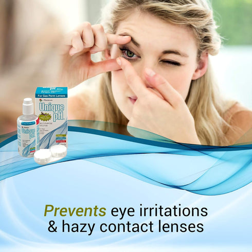 Unique pH Travel Pack - 2.5 Fluid Ounces Multipurpose Solution for Gas Permeable Contact Lenses