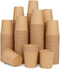 Vumdua 800 Pcs 6 oz Kraft Paper Cups - Disposable Paper Cups Hot