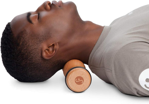 Body Back Wood Back Roller - Spine Stretcher & Aligner for Back Pain Relief and Muscle Recovery