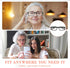 KURTOPLLY 2 Pcs Auto Focus Glasses, Automatic Zoom Reading Intelligent Self Adjusting Presbyopia Anti-Blue Light Glass