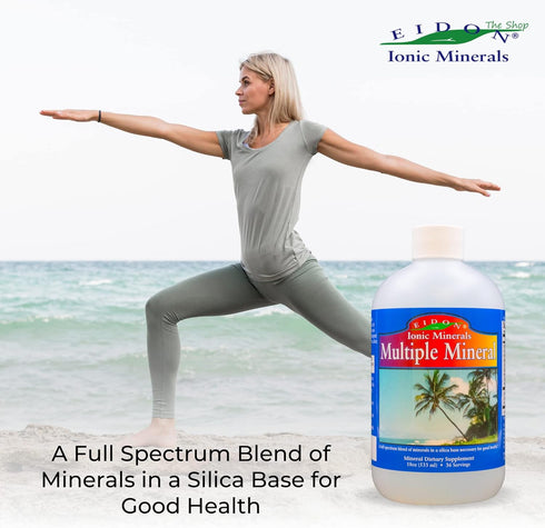 Eidon Ionic Minerals Multiple Minerals Supplement | Ionic Trace Mineral Drops | 18 oz for Heart Health & Hydration
