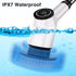 Electric Spin Scrubber, Cordless Cleaning Brush with 8 Replaceable Brush Heads, Dual Speed Power Scrubber