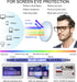 MARE AZZURO Large Blue Light Blocking Reading Glasses Men, Computer Readers 0 1.0 1.25 1.5 1.75 2.0 2.25 2.5 2.75 3.0