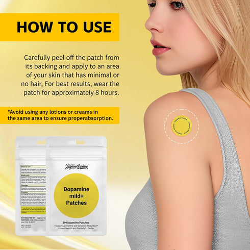 Xagnum Bolace (30 Dopamine Patches for Sustained Focus & Drive - Support Enthusiasm, Clarity & Balanced Energy Patches)