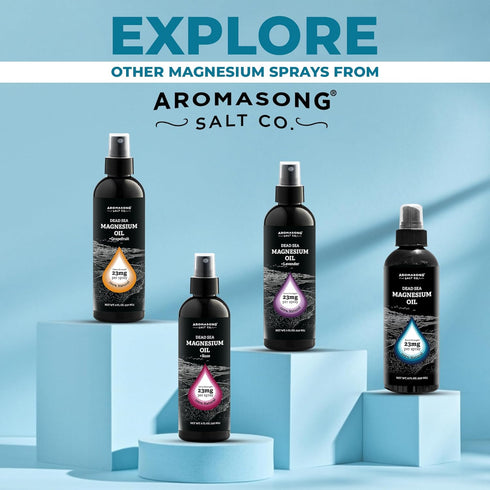 Aromasong Rose Extra Strength Magnesium Spray (23mg Magnesium) 8 Oz, Promotes Calm Sleep and Leg Discomfort Relief