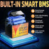 Kingboss 12V 8AH LiFePO4 31 100A 8000+ 1280Wh IP65 (12V 8Ah) Battery, Group Lithium Battery Built-in BMS Deep Cycles