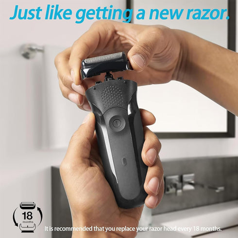 Series 3 21B Shaving Replacement Head, Foil & Cutter Razor Head Compatible with S3 Shaver Models 3040s, 300s, 310s