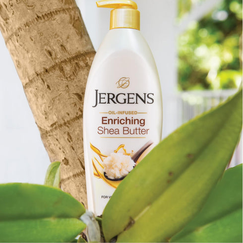 Jergens Shea Butter Body Lotion 16.8 oz, Deep Conditioning Moisturizer for Dry Skin with Pure Shea Butter