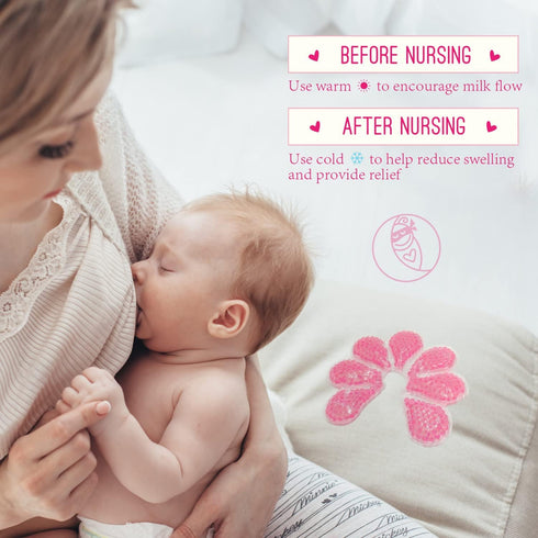 Packs Pack 2 2 Ninja Mama Breastfeeding Ice and Heat Therapy for Nursing and Pumping Moms. of with Super Soft Washable