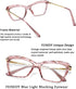 FEISEDY Crystal Cat Eye Glasses Frame, Blue Light Blocking Computer Eyewear B2500