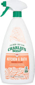Charlie's Soap Kitchen and Bath Household Cleaner, Non-Toxic, Multi-Surface Use (2 Pack)