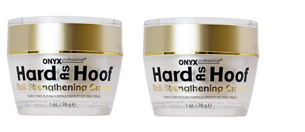 Onyx Professional 2 Pack Hard As Hoof Nail Strengthening Cream with Coconut Scent, Nail Growth Cream (1 Ounce)