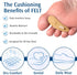 Hammer 3 Pack PediFix Felt Toe Crest Cushion with Loop Toe Support Pad for Callus Cushioning & Toe Tip Pressure Relief