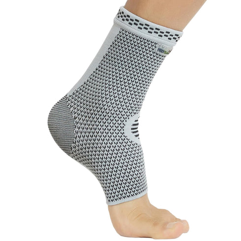 NeoTech Care Ankle Support Brace - Breathable - Men, Women, Right or Left (Gray, Size S, 1 Unit)