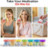 Odaro Extra Large Weekly Pill Organizer - XL Pill Box 7 Day AM PM Jumbo Medicine Organizer - Rainbow