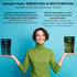 ENERGYbits/RECOVERYbits Organic Spirulina & Chlorella Tablets, Vegan, Keto, Gluten Free, 4 Bags, 30/Bag