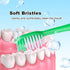 100pcs Disposable Toothbrushes with Toothpaste, Individually Wrapped Travel Toothbrushes Kit Bulk for Homeless, 5 Colors