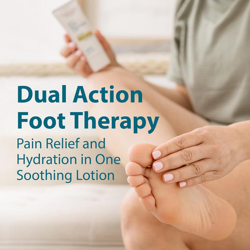 FRANKINCENSE & MYRRH Intensive Foot Therapy Lotion - Dual Action Pain Cream and Hydrating Skin Repair for Feet, Legs,