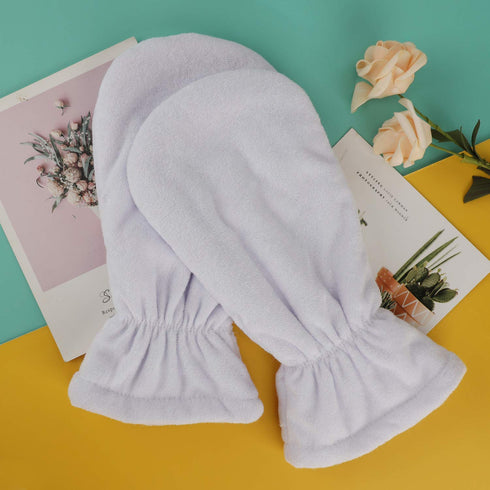 Segbeauty Paraffin Bath Mitts, Thick Snug Elastic Opening Wax Glove and Bootie with Double Terry Clothes for Heat
