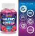 Sugar Free Calcium Gummy Bites Plus 400 IU Vitamin D3, 60 Gummies, Bone Health & Immune Support, Non-GMO, Berry Flavor