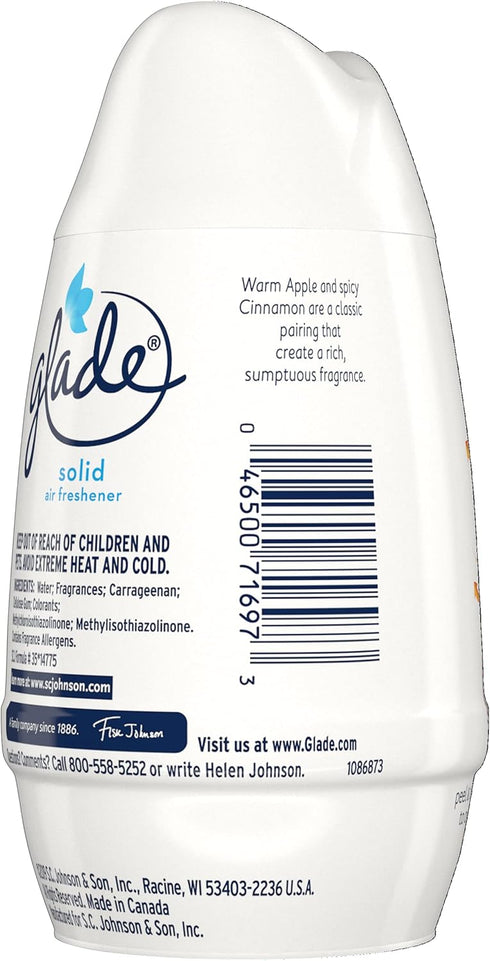 Glade Solid Air Freshener, Apple Cinnamon, 6 oz