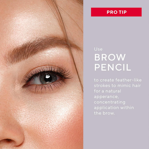 Mirabella Brow Pencil, Ultra-Fine Point Waterproof Eyebrow Pencil for Rich, Blendable, Long-Lasting Hair-Like Strokes