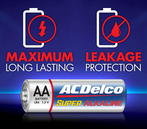 ACDelco 60-Count AA Maximum Power Super Alkaline Battery (Pack of 1)
