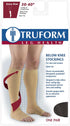 Truform Compression Stockings 30-40 mmHg, Knee High, Open Toe, Black, Small