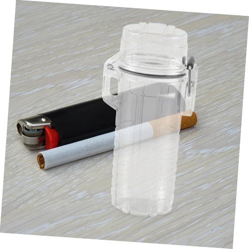 Clear Coat Waterproof Lighter Holder, Plastic Dual Purpose Organizer Case for Lighters