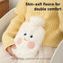 VERVEIO 1L Plush Hot Water Bottle with Soft Cover, Reusable Hot Water Bag for Pain Relief, Cramps & Warm Comfort