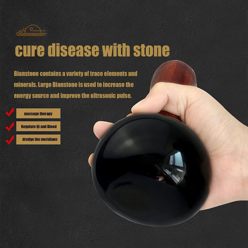 MASKIS Hot Stone Electric Massager, Natural Stone Guasha Scraping Back Neck Body Massage Tools, Massage Stones
