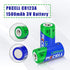 PKCELL CR123A Battery 123A Lithium Batteries 4Pack 1500mAh CR17345 3V Lithium Batteries for Intensity Flashlights, Security Alarm System, Ring Sensor