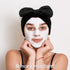 VELSCRUN 6 Pack Spa Headband, Makeup Headband, Black Sponge Hair Band Bow Tie for Washing Face