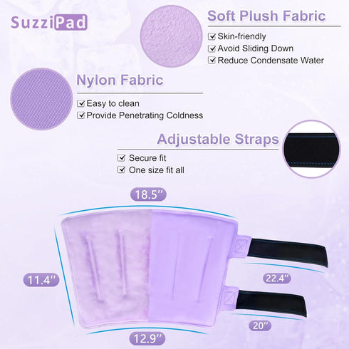 Reusable Shin Splint Ice Pack for Injuries - 360° Cold Compress Leg Cold Packs, Gel Freezer Packs for Injury, Calf Ice