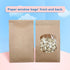 BagDream Small Bakery Bags with Window - 50Pcs, 3.54x2.36x6.7 Inches, Kraft Brown Paper Bags for Treats