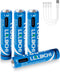 LDLDCHI 1100mWh Triple A Rechargeable Batteries - 4 Pack 1.5V AAA Lithium Batteries,