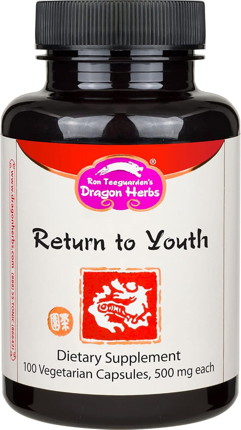 Dragon Herbs Return to Youth Capsules, 100 Capsules, 500 mg each