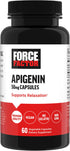 FORCE FACTOR Apigenin Supplement, 60 Capsules, 50mg, Relaxation and Stress Support, Powerful Bioflavonoid and
