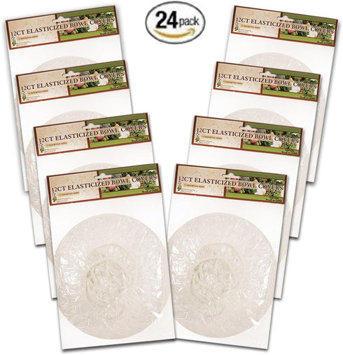 Good Old Values Set of 24 Reusable Elastic Bowl, Dish & Plate Covers - 3 Sizes