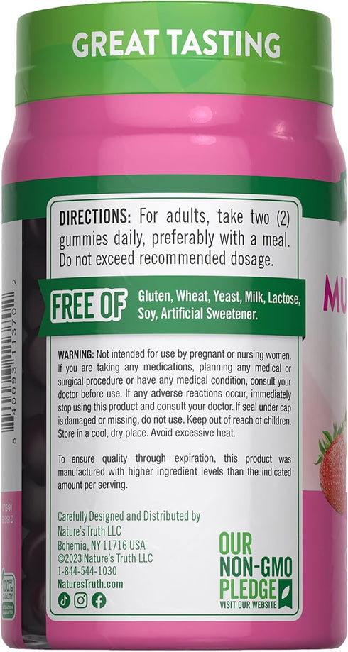 Gummies 70 Count Nature's Truth Womens Multivitamin Plus Collagen & Biotin | | Non-GMO & Gluten Free Supplement